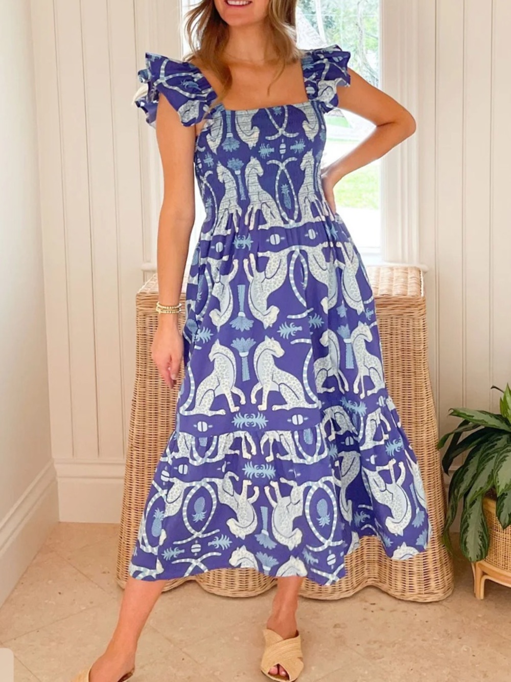 SHERIDAN FRENCH Charlotte Dress Lapis Prowess